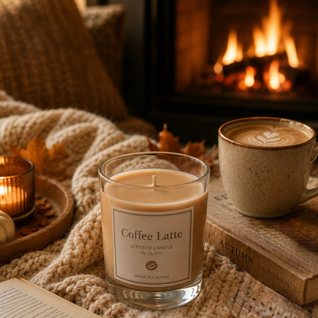 Lumânare Parfumată Coffee Latte – Răsfăț Aromat pentru Iubitorii de Cafea
