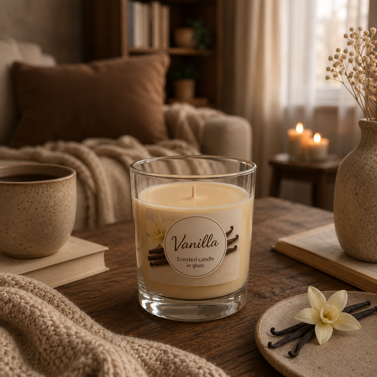Lumânare Parfumată Vanilie – Eleganță și Confort în Fiecare Clipă