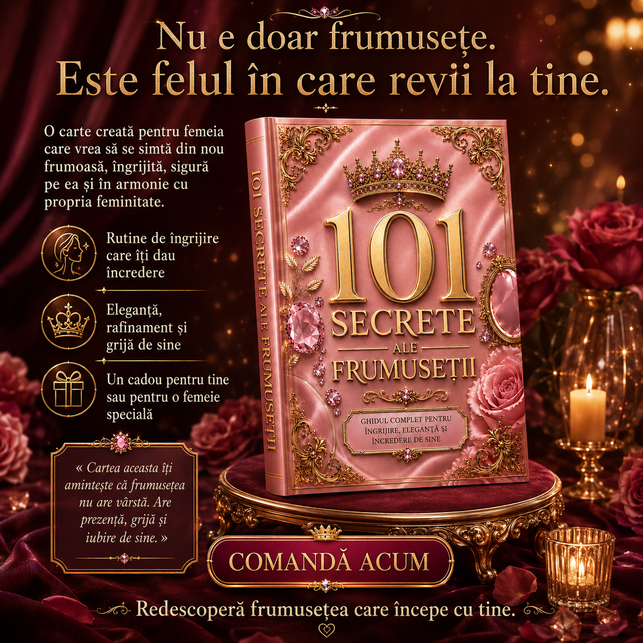 101 Secrete ale Frumuseții – Ghidul Complet pentru Eleganță, Încredere și Feminitate - pentru toata varstele