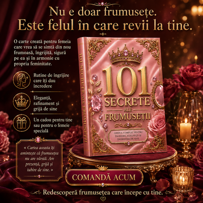 101 Secrete ale Frumuseții – Ghidul Complet pentru Eleganță, Încredere și Feminitate - pentru toata varstele